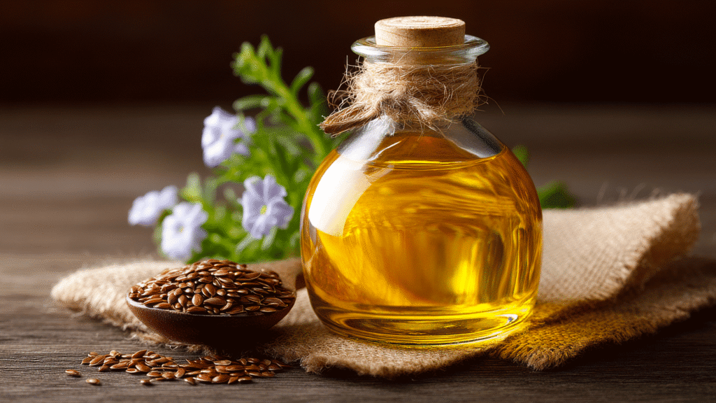 Olio-di-semi-di-lino-una-miniera-di-omega-3-e-6