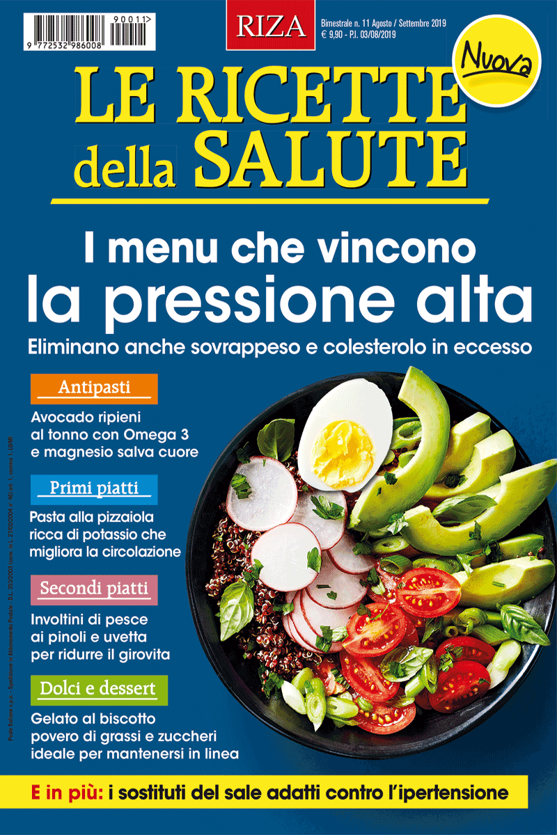 I menù che vincono la pressione alta