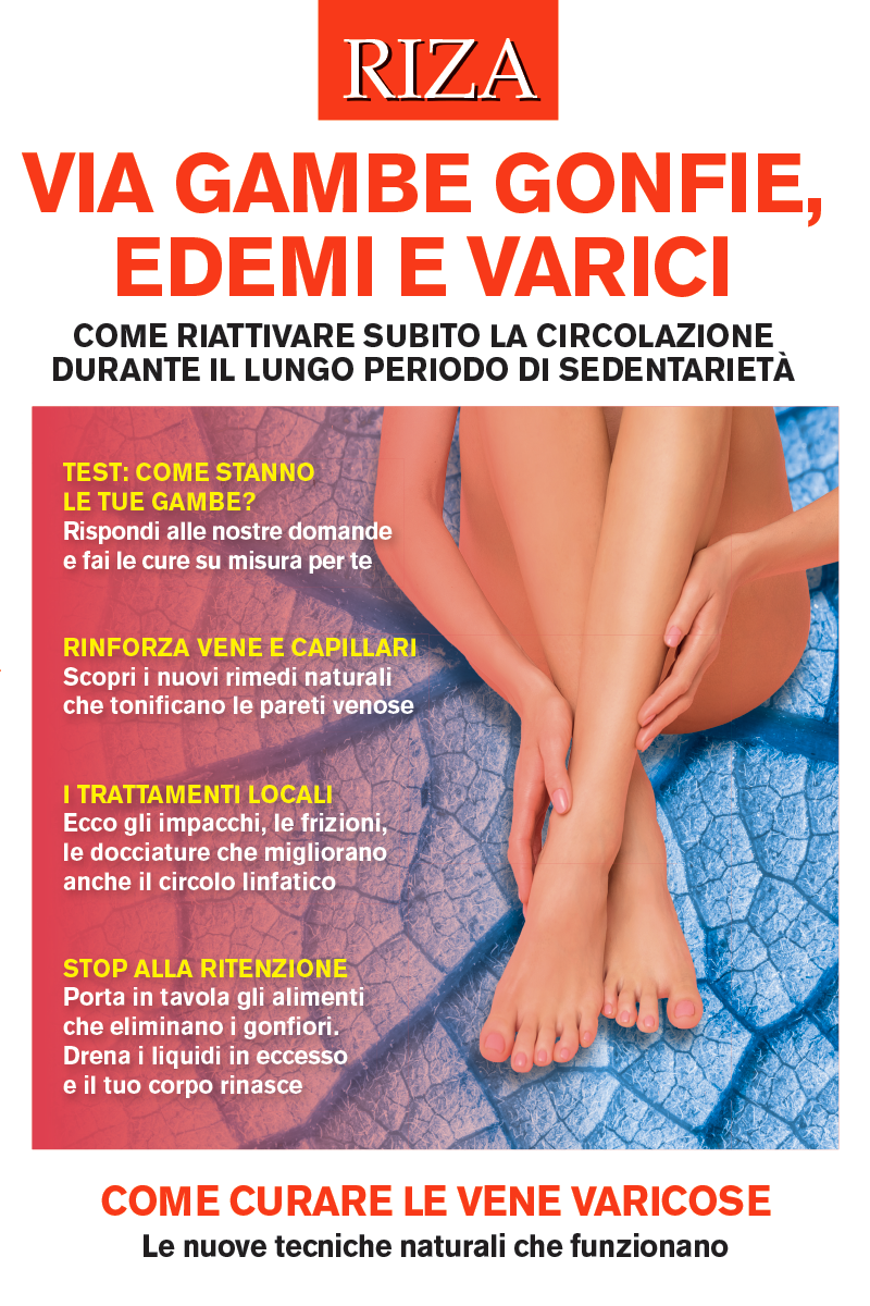 Via gambe gonfie, edemi e varici