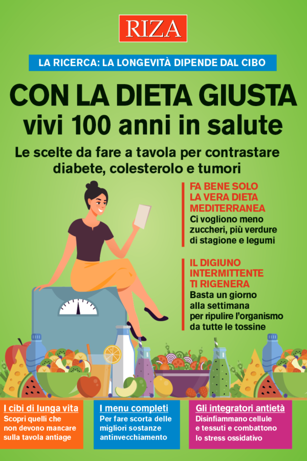 Con la dieta giusta vivi 100 anni in salute