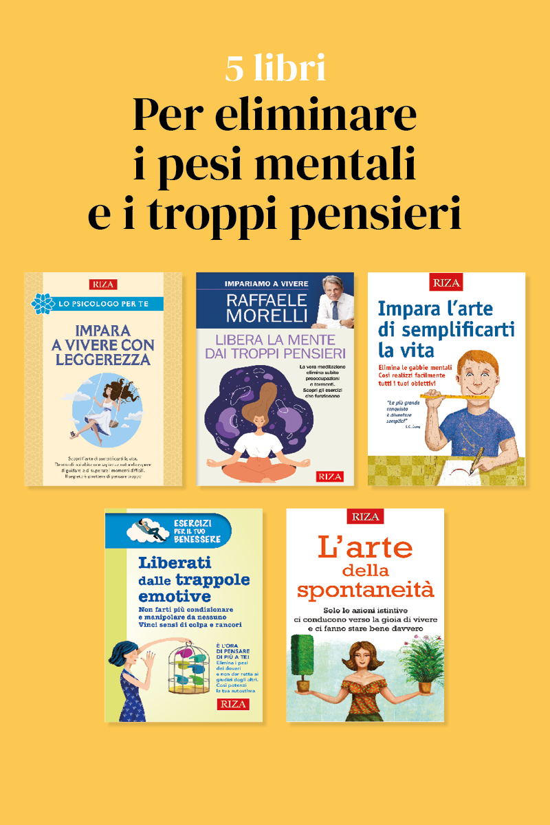 5 libri per eliminare i pesi mentali e i troppi pensieri