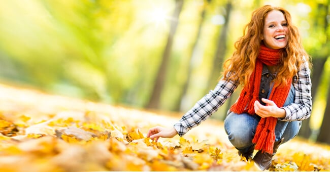 Depressione d'autunno addio con quattro fiori di bach