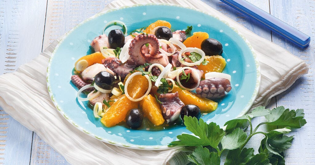 Insalata di polpo alle arance