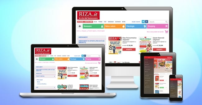 Nasce la nuova app riza: tutte le riviste del gruppo a portata di click!