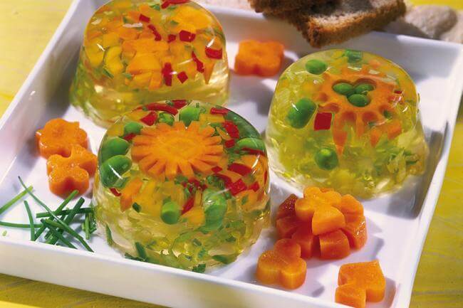 Ricette: aspic di verdure e agar agar