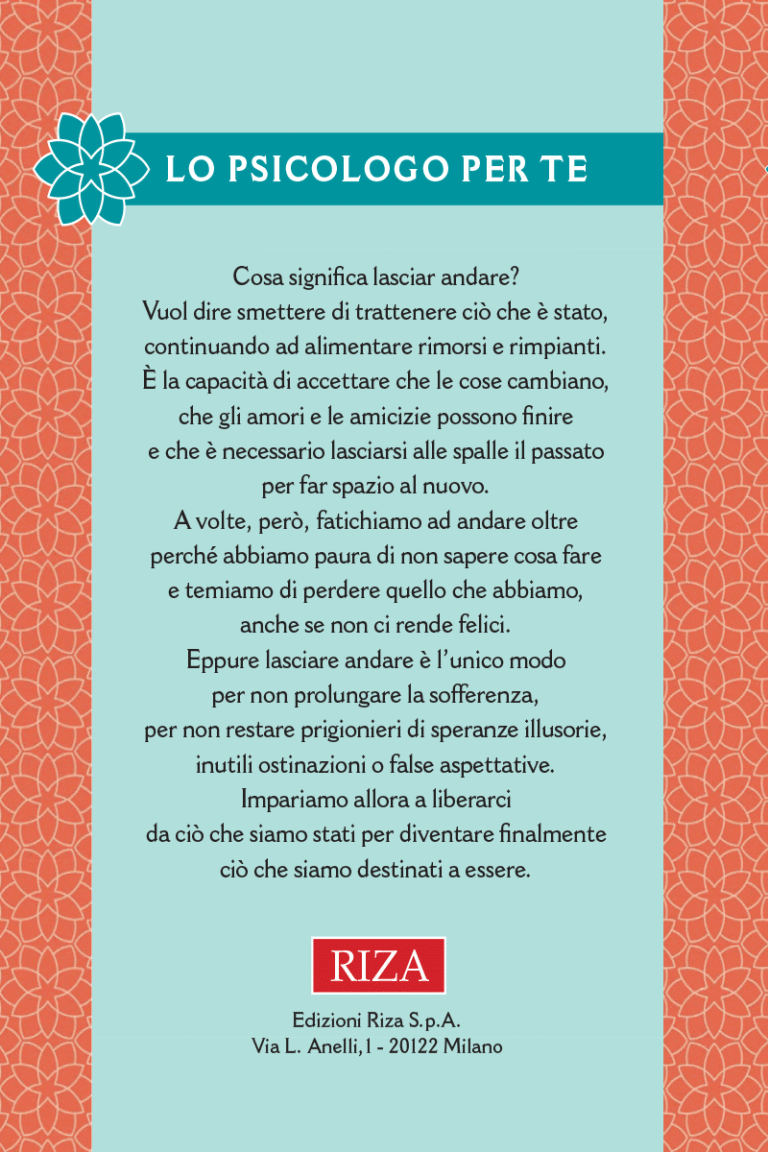 Impara l'arte di lasciare andare, quarta