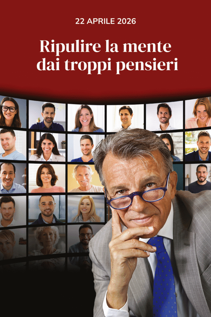 Incontro in diretta online con Raffaele Morelli, 22 aprile 2026 - Ripulire la mente dai troppi pensieri