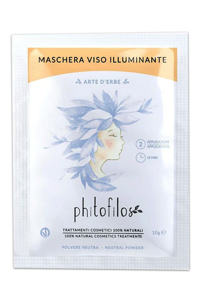 Maschera viso illuminante