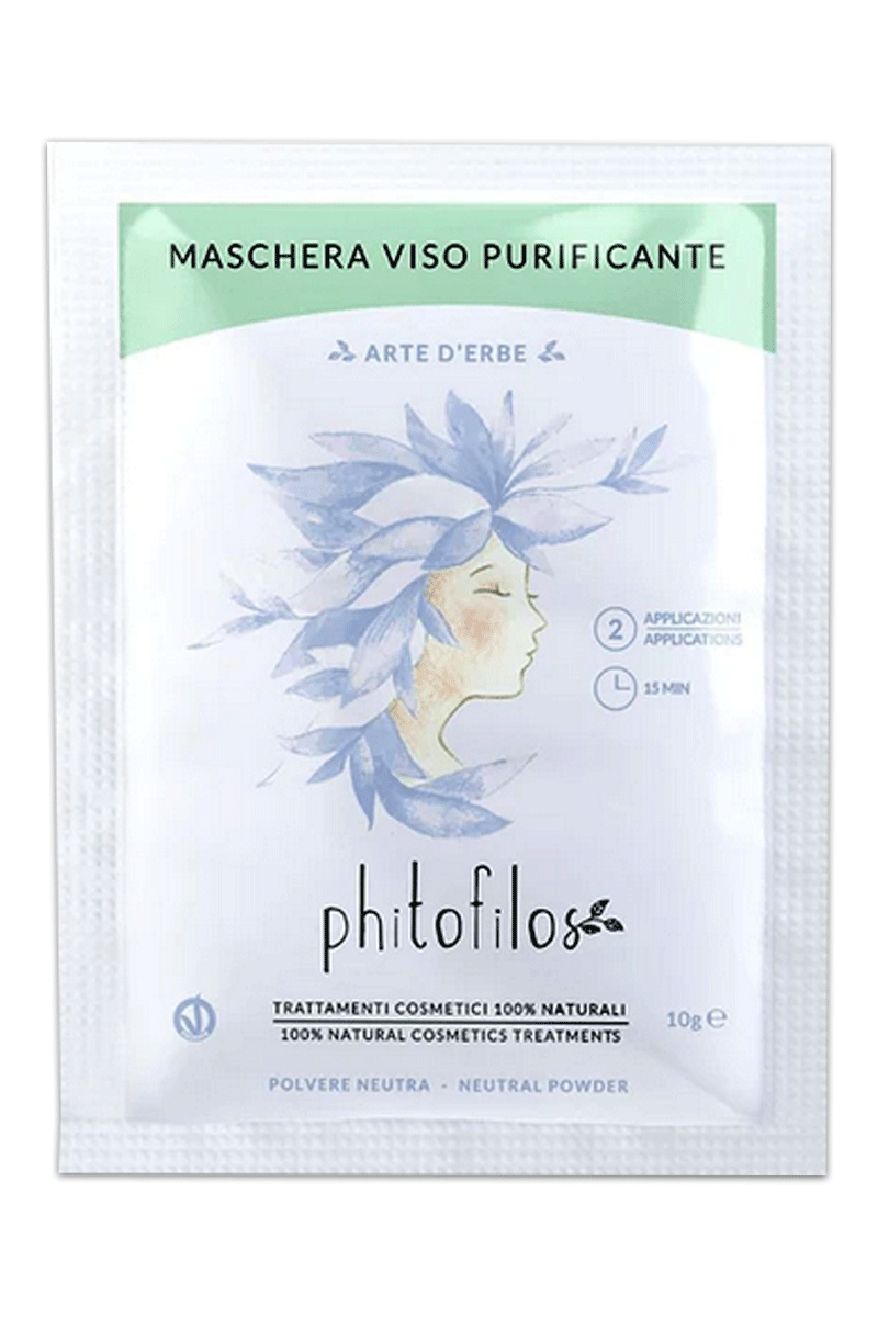 Maschera viso purificante