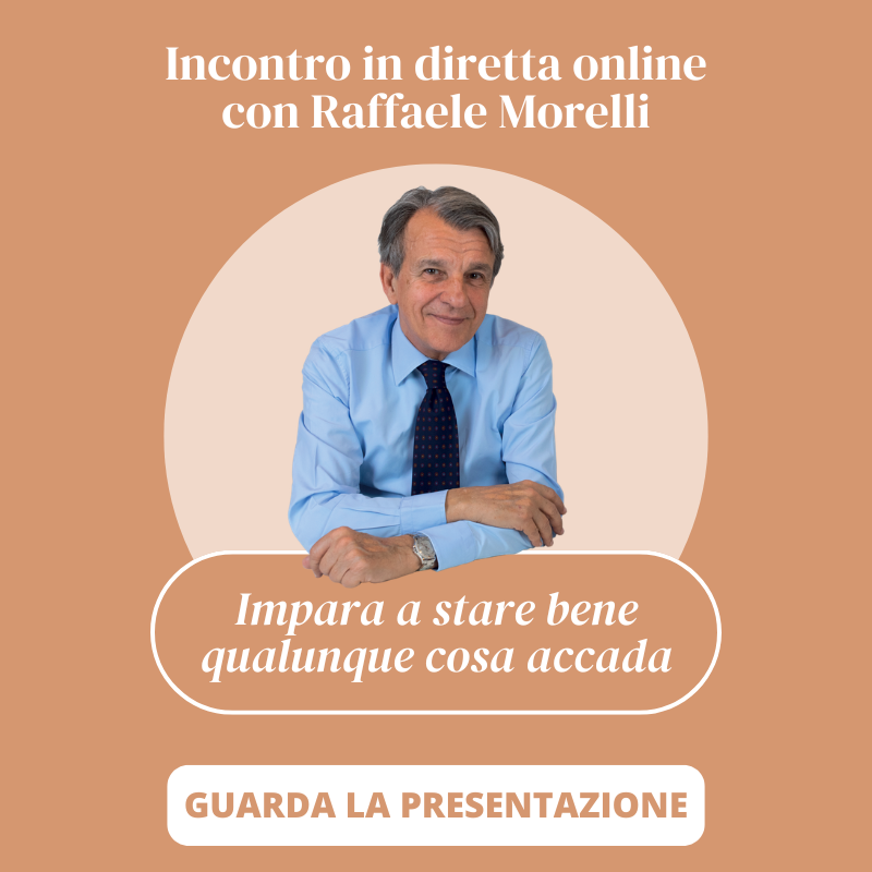 Nuovo incontro in diretta online con Raffaele Morelli