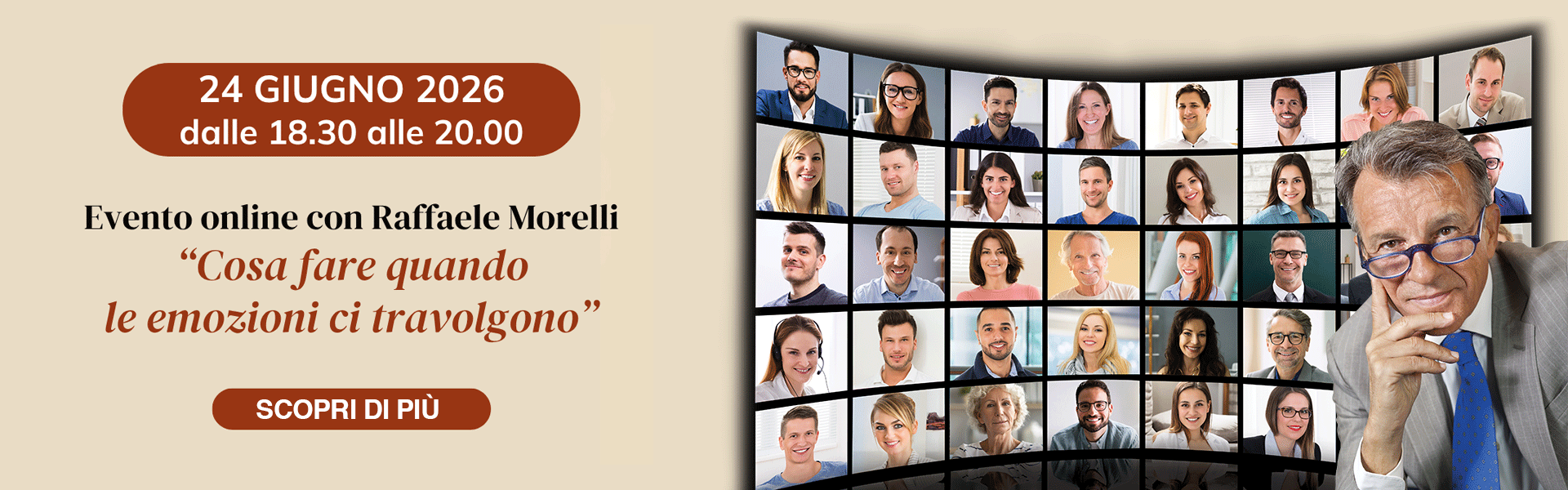 Raffaele Morelli in diretta online: scopri di più