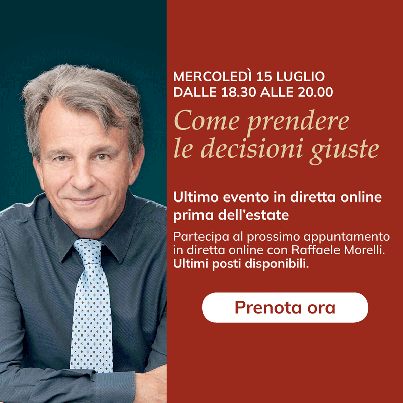 Slider Editoriale - Incontro in diretta online con Raffaele Morelli Luglio 2026 (Mobile)